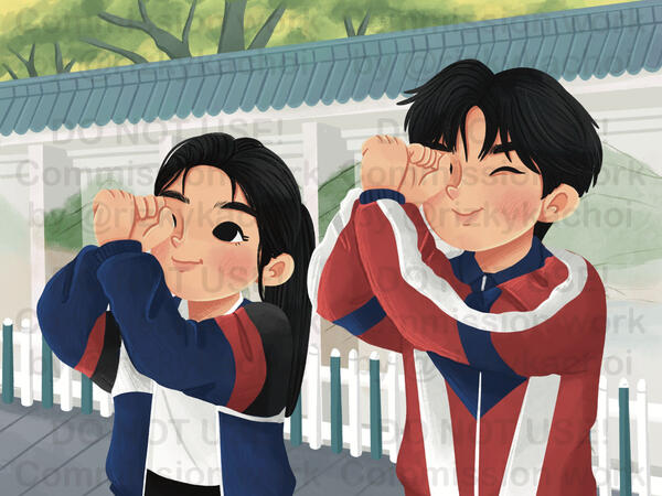 Half Body+Background